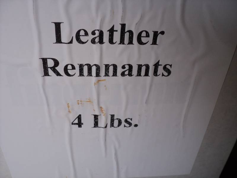 lot 152 image: Leather Remnants 4 lbs...