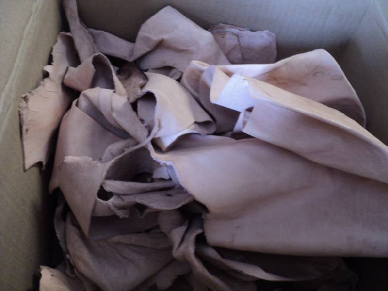 lot 153 image: Leather Remnants 4 lbs...