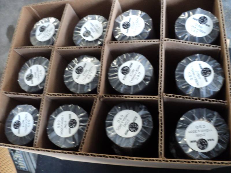 lot 157 image: 110 mm x 300m Thermal Transfer Ribb...