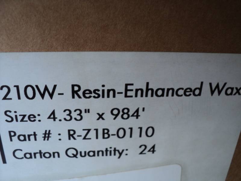 lot 158 image: 110 mm x 300m Thermal Transfer Ribb...