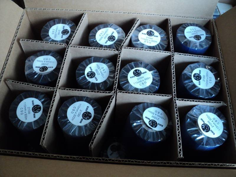 lot 165 image: 110 mm x 300m Thermal Transfer Ribb...