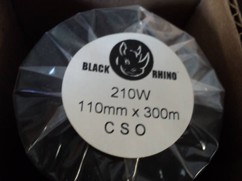 lot 166 image: 110 mm x 300m Thermal Transfer Ribb...
