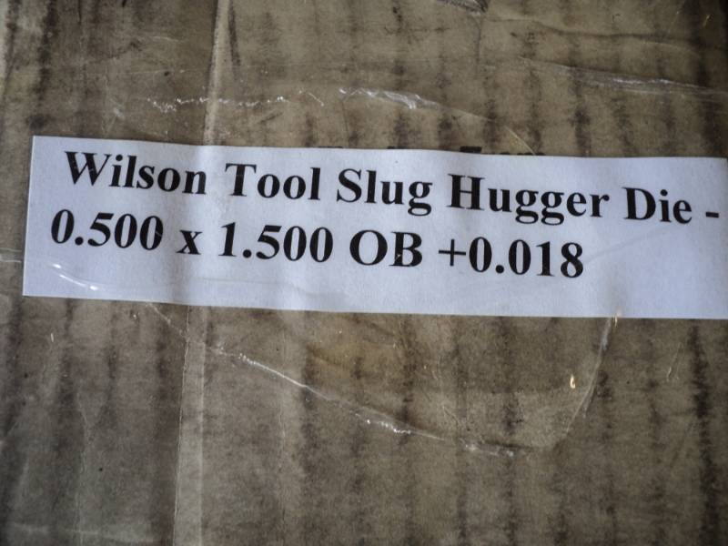 lot 179 image: Wilson Tool Slug Hugger Die- .500 x...