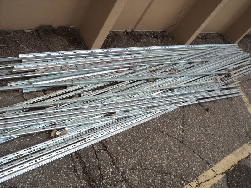 lot 271 image: 45 Plus 8 ft Shelf Brackets...