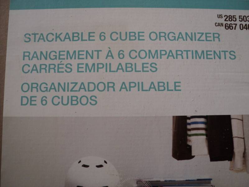 lot 273 image: Martha Living Stckable 6 Cube Organ...