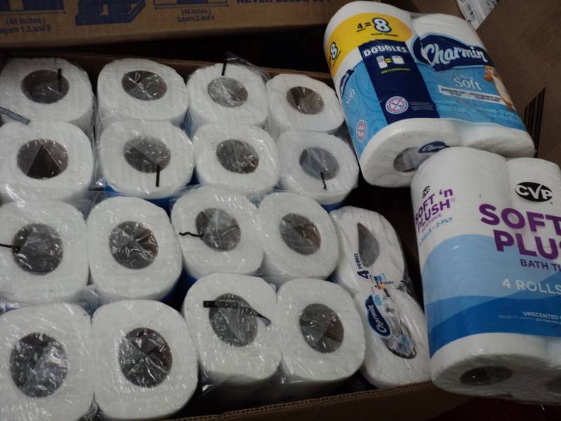 lot 298 image: 44 Rolls- 2 ply toilet Tissue- Char...