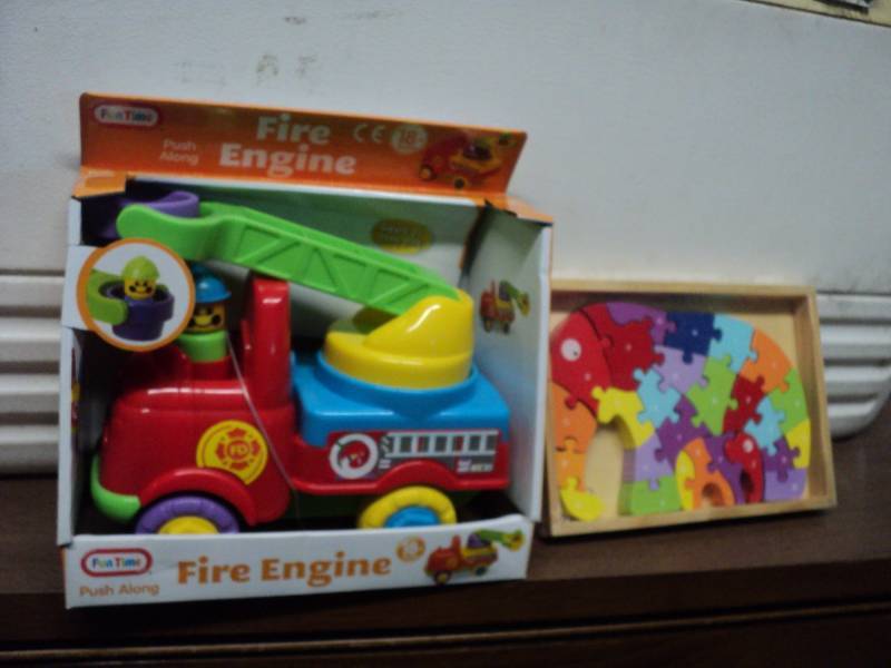 lot 121 image: Fun Time Fire Engine and Elephant P...