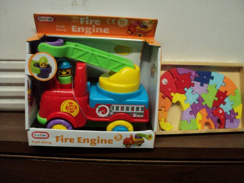 lot 122 image: Fun Time Fire Engine and Elephant P...