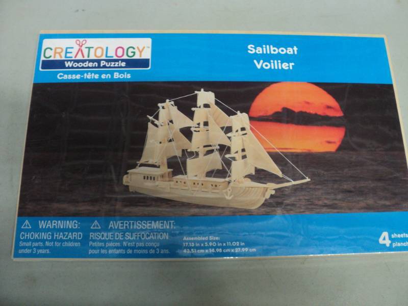 lot 126 image: Creatology Sailboat Wooden Puzzle...
