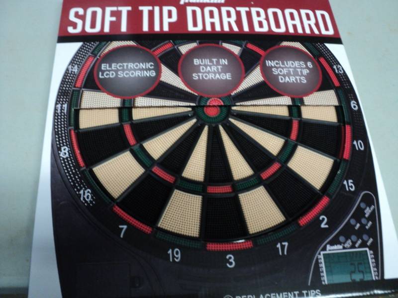 lot 157 image: Franklin Soft Tip Dartboard...