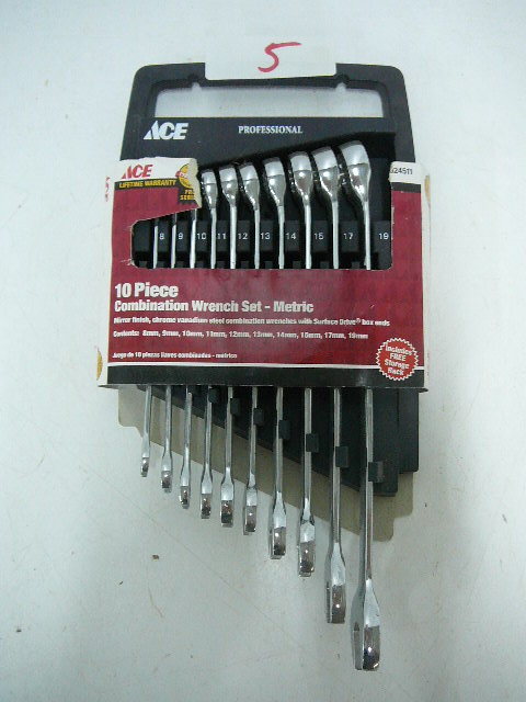 10pc Combination Wrench Set - Metric