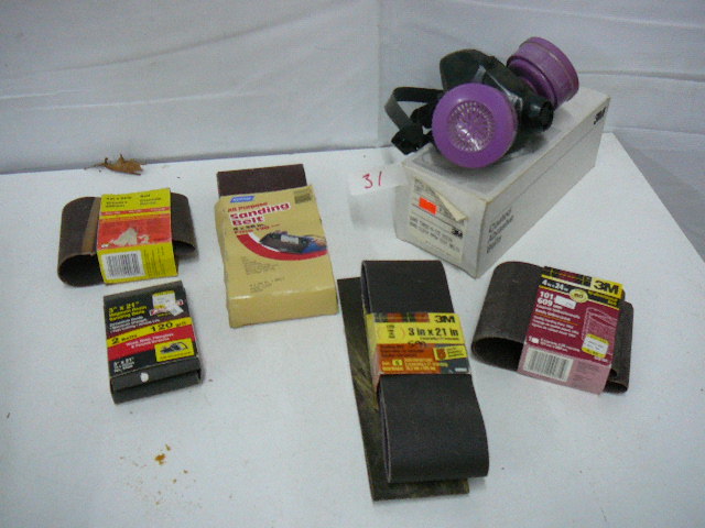 Belt Sand Paper  Dust Mask
