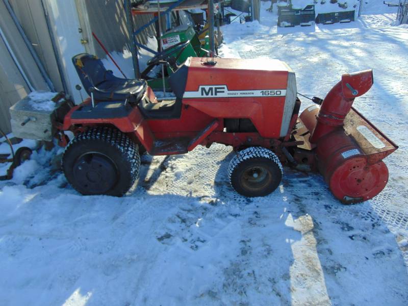 Massey Ferguson 1650 Tractor With Snow Blower Grc April Consignments K Bid