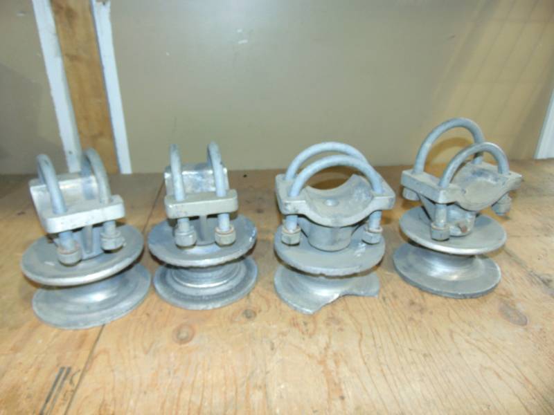 (4) Chain Link Fence Gate Rollers