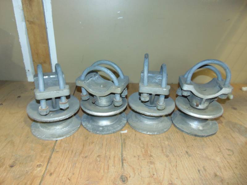 (4) Chain Link Fence Gate Rollers