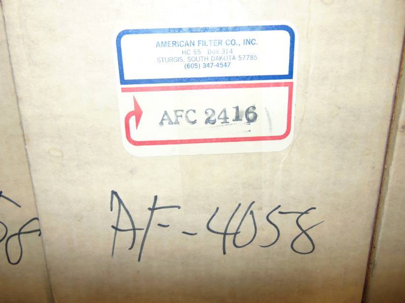 (4) American Filter Company AFC 2416 Air Filters