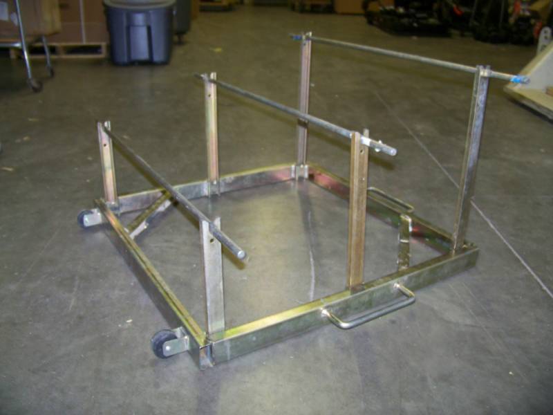 lot 97 image: Music Supply Co., Easy-Kary, 3-Tier, Cable  Wire Reel Holder and Cart with Wheels