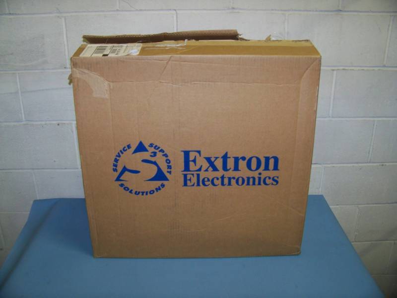 lot 61 image: (Pair) Extron Electronics, 2 x 2 Drop-In Ceiling Tile Speakers  Loudspeakers - NEW in Original Box