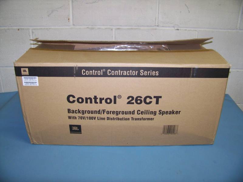 lot 62 image: (Pair) JBL, Control Contractor Series, 26CT, In-Ceiling Speakers  Loudspeakers - NEW IN Original Box