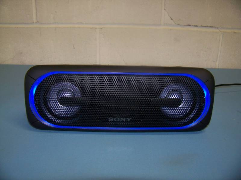 lot 34 image: Sony, Portable, Extra Bass, Wireless Speaker with Bluetooth and Front Lighting in Original Box