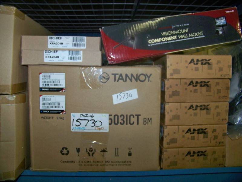 lot 112 image: (LARGE LOT - 8 SHELF) Miscellaneous Audio  Video  Network Items