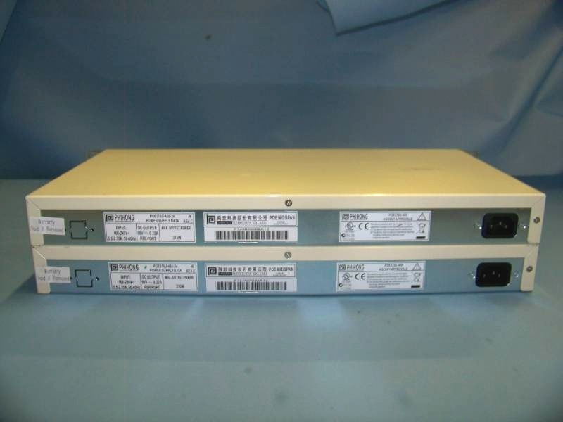 lot 84 image: (2) Phihong, 24-Port, Axis Power Over Ethernet, Data Switches