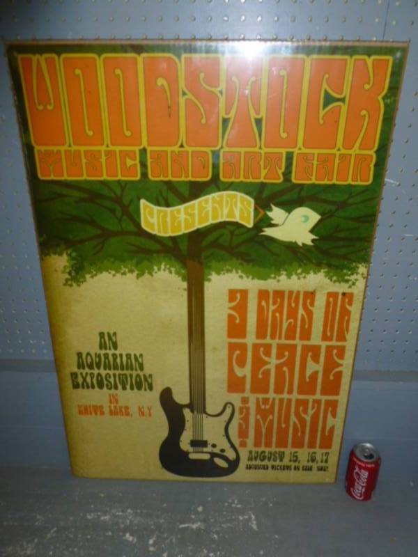 lot 113 image: Woodstock Poster
