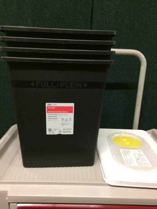 lot 44 image: Covidien RCRA Hazardous Waste Container - Lot of 4