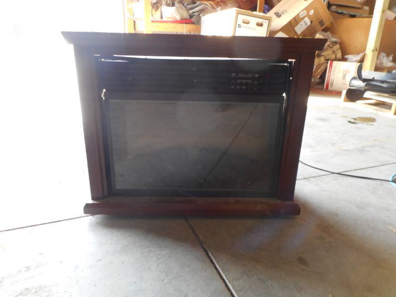 Electric Fireplace and Baby Gate