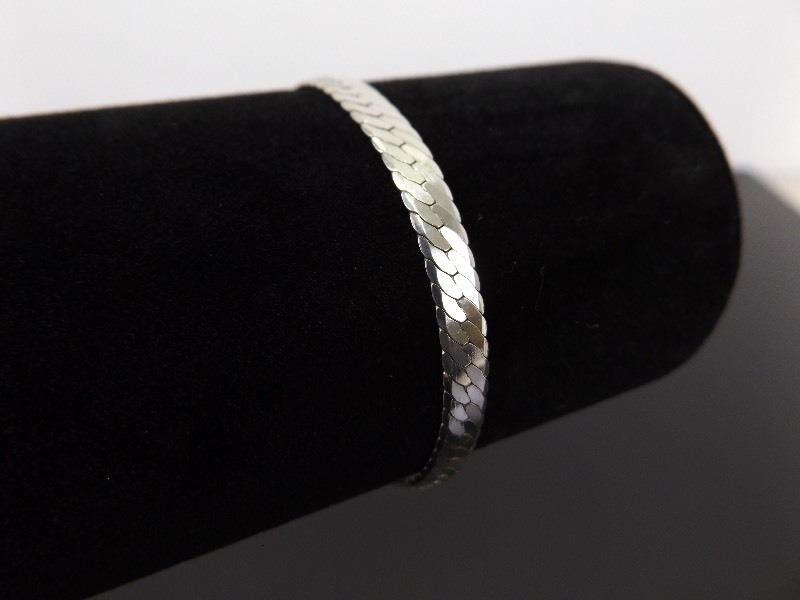 .925 Sterling Silver 5mm Snake Link Bracelet