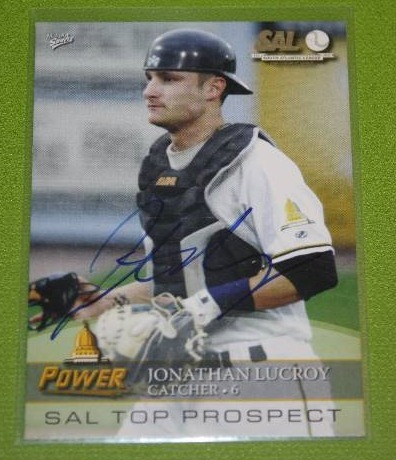 lot 22 image: 2008 Multi Ad Jonathan Lucroy In Person Autograph