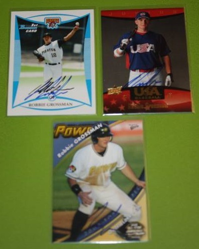 lot 31 image: Robbie Grossman In Person Autograph Lot of 3