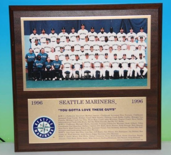 lot 65 image: 1996 Seattle Mariners Plaque