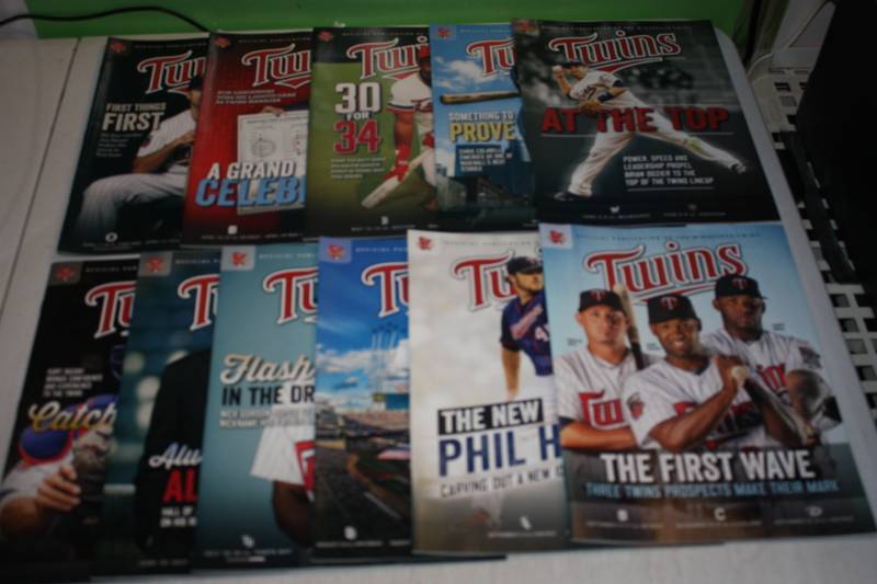 lot 67 image: Minnesota Twins Programs 2014 Complete Run