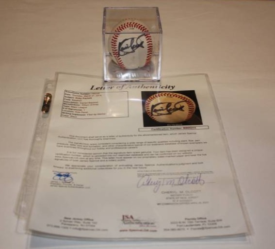 lot 79 image: Kirby Puckett Baseball Autograph JSA