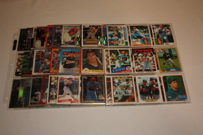 lot 98 image: Lot of 99 Different Kent Hrbek Cards
