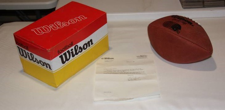 lot 101 image: 1991 Wilson World League WLAF Football Only 500 Made