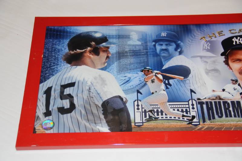 lot 106 image: New York Yankees Framed Photo Thurman Munson