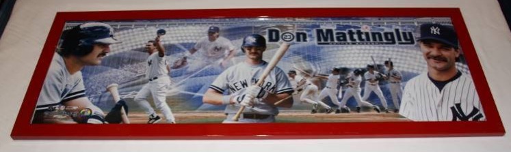 lot 107 image: New York Yankees Framed Photo Don Mattingly