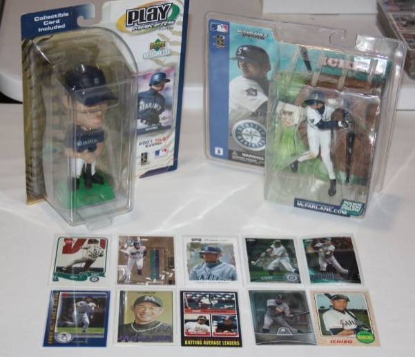 lot 115 image: Ichiro Lot of Figures and Cards