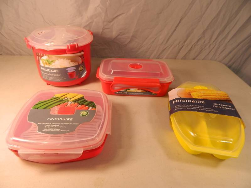 4 New Frigidaire Microwave Containers 100 Merchandise 4 New Frigidaire Microwave Containers 100 Merchandise