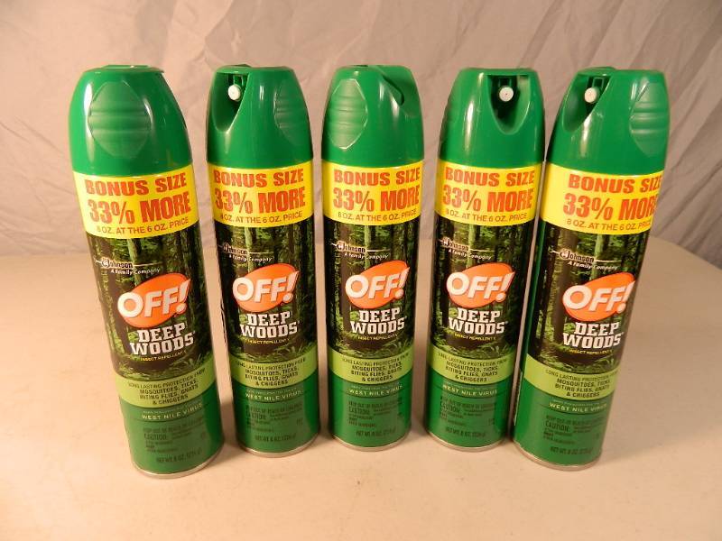 5 New Cans of Off Insect Repellent