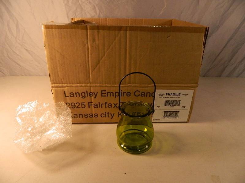 Case of New Colored Glass Lanterns