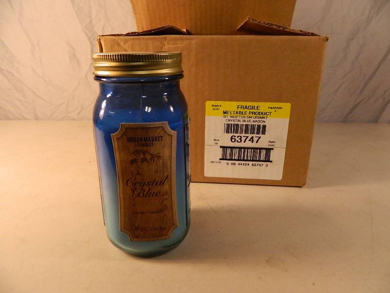 Case of 6 New Large 16 oz Urban Market Candles