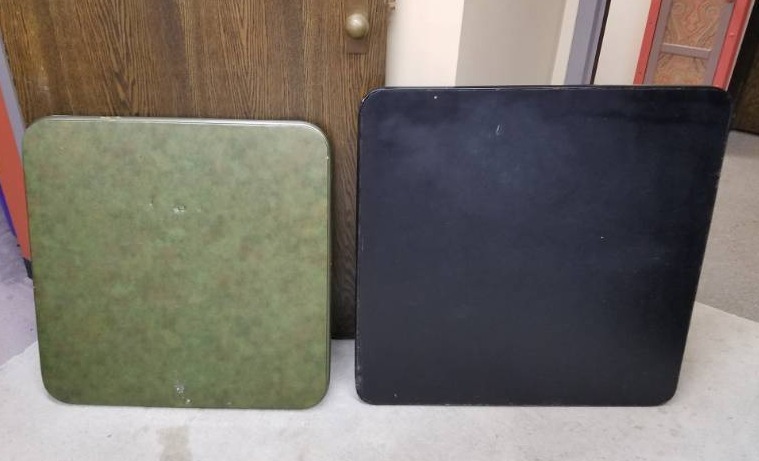 lot 42 image: 2 vintage card tables