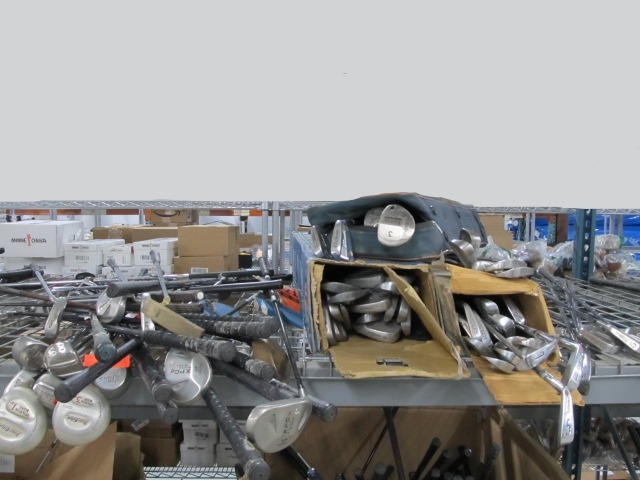lot 27 image: Contents of Shelf - Iron Sets etc