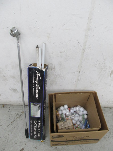 lot 30 image: Golf Balls Practice Net & Ball Retriever