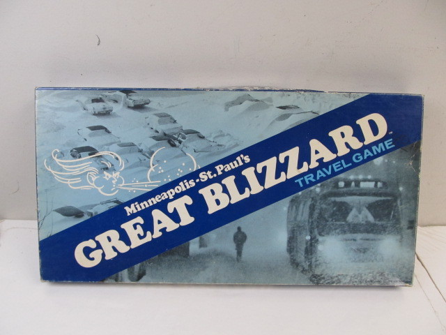lot 10 image: Vintage Minneapolis & St. Paul GREAT BLIZZARD Board Game