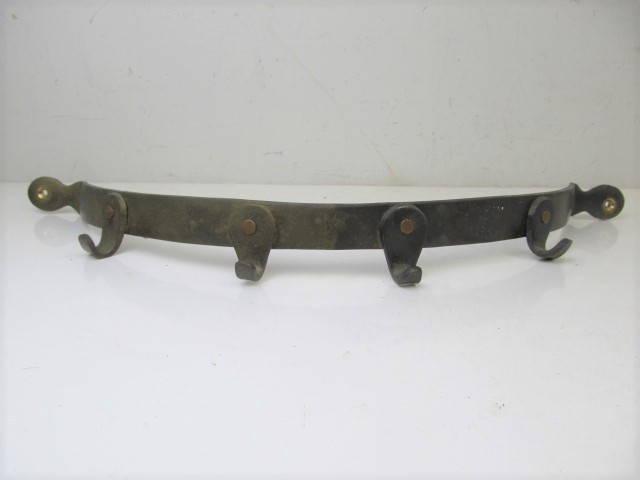 lot 120 image: Solid Brass Pot & Pan Hanging Rack