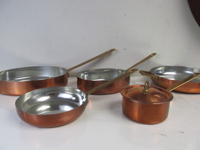 lot 121 image: Nice Set of Chilean Copper Cookware